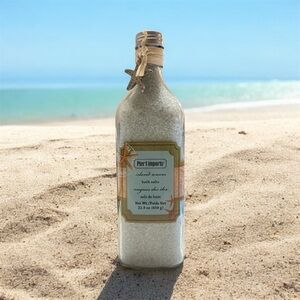 Pier 1 Imports Island Waves Bath Salts HTF Glass Bottle 22.9 OZ NEW Sealed